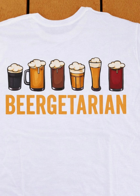 Beergetarian – Funny Beer Lover Graphic T-Shirt