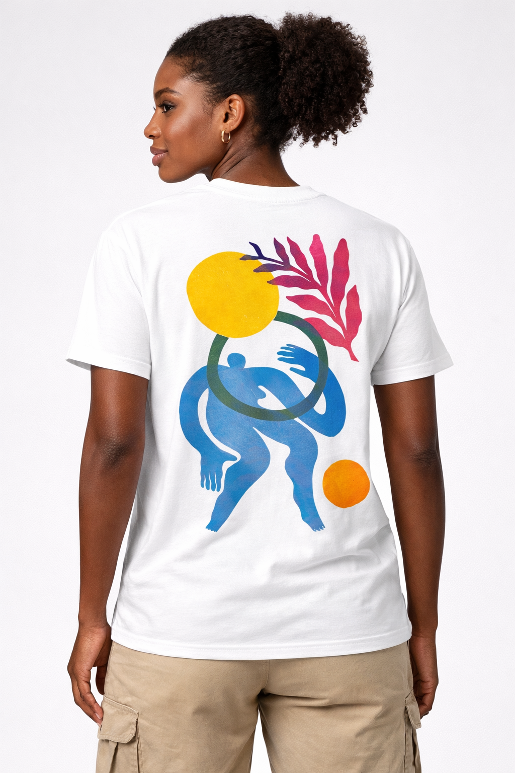 Abstract Figure Graphic T-Shirt – Unisex Cotton Tee