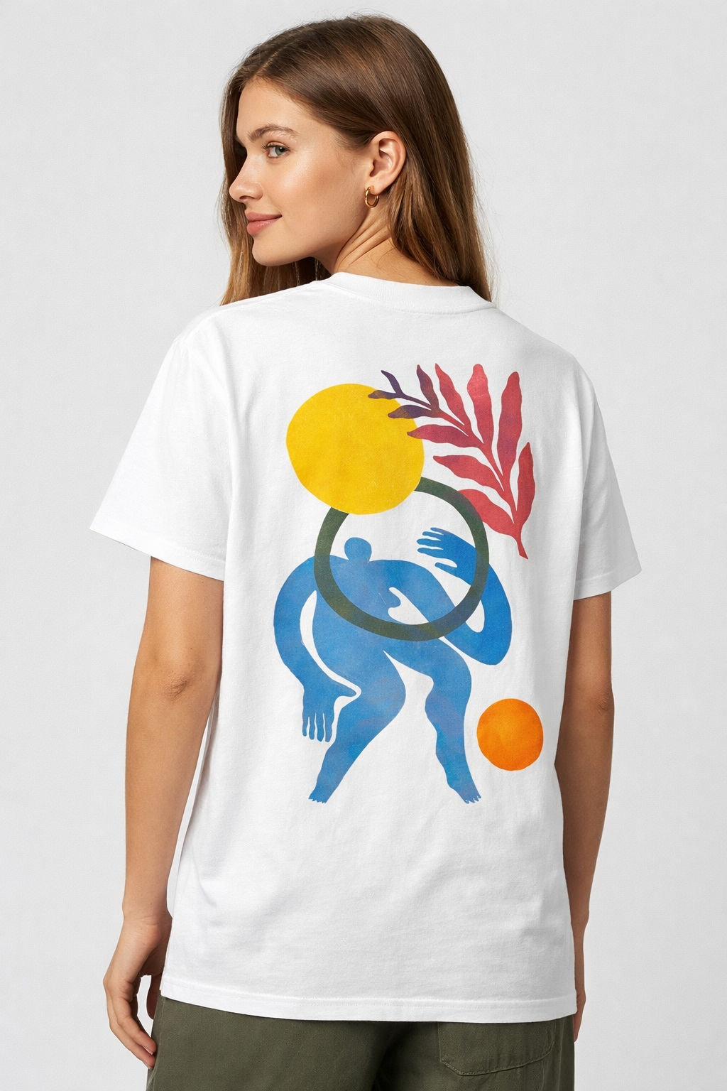 Abstract Figure Graphic T-Shirt – Unisex Cotton Tee