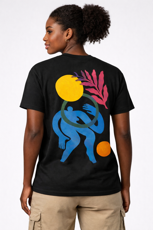 Abstract Figure Graphic T-Shirt – Unisex Cotton Tee